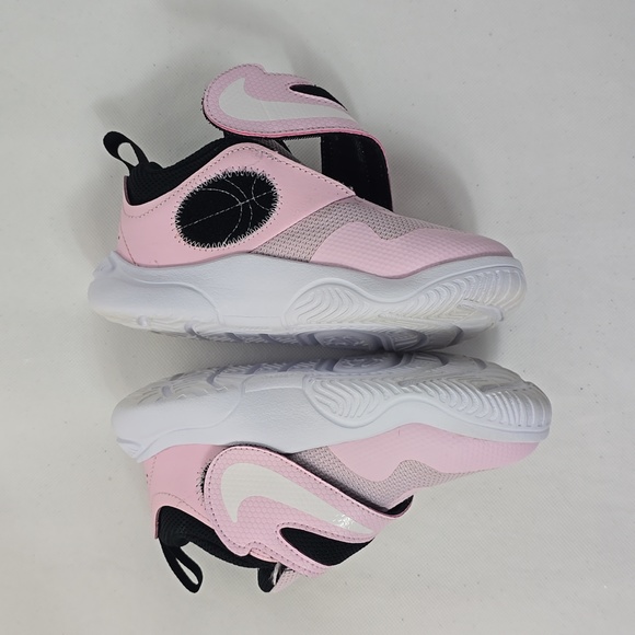 Nike pink and white sneakers size 10C toddler - Picture 3 of 5